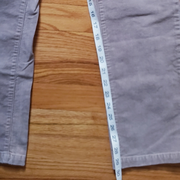 J Crew Womens Matchstick Corduroy Pants 28S Waist 33 Inseam Tan Skinny Leg Pants - Picture 2 of 7